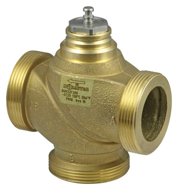 SAUTER BUN Vană cu 3 căi cu filet exterior, PN 16