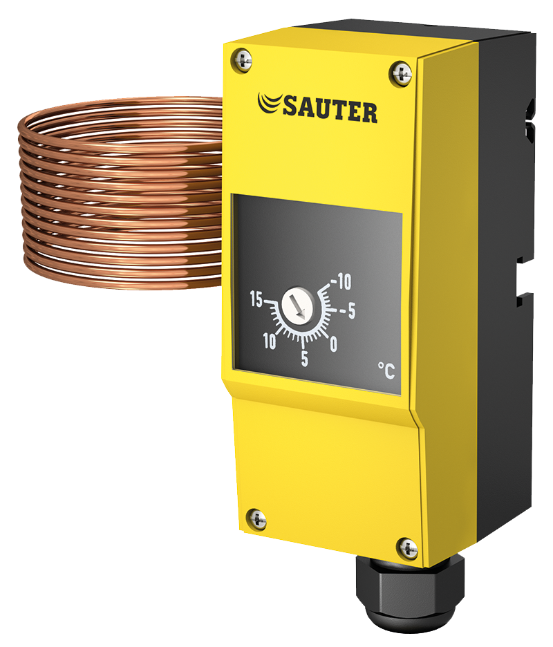 SAUTER TFL 201 Monitor și limitator antiîngheț cu tub capilar