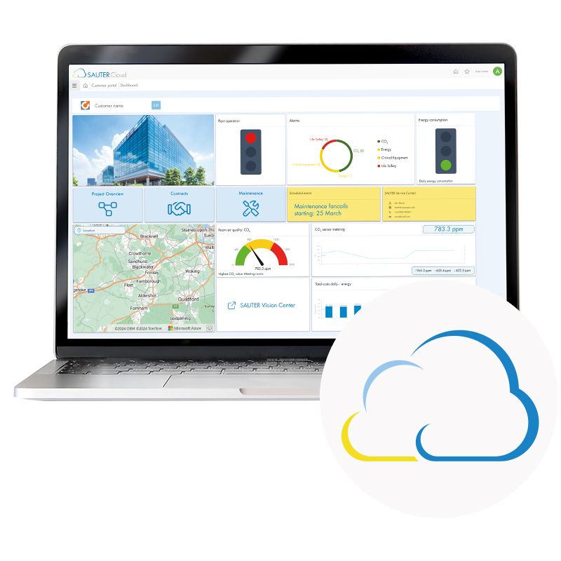 SAUTER YCS 472, 474 Portal cloud de client